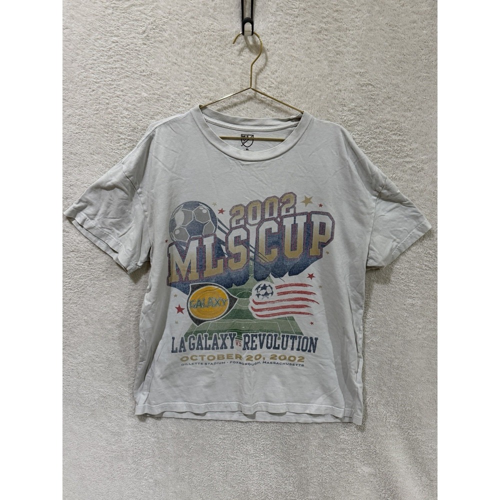 Vintage USA Soccer Championship MLS Cup 2002 LA Galaxy V Revolution XL TShirt
